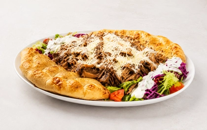 Malý Talíř Kebab se sýrem + turecký chléb