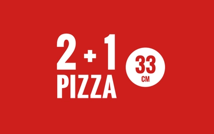 2+1 pizza 33 cm