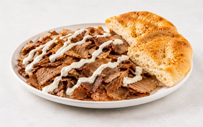 Malý Talíř Kebab jen maso + turecký chléb