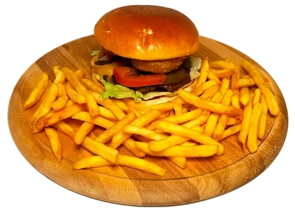 Snack Hamburger, hranolky