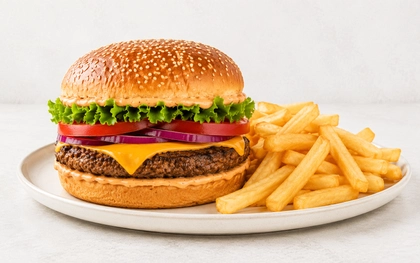 Big burger + hranolky