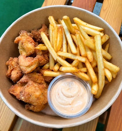 Crispy chicken popcorn