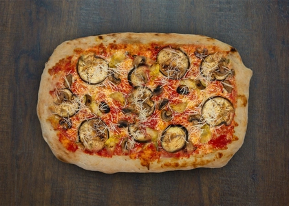 25. Melanzane e funghi Pinsa