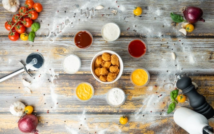 Kuřecí popcorn dip/dresing