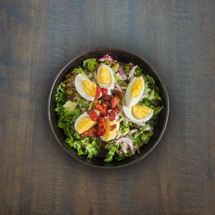 6. Insalata di lenticchie con pancetta 240g