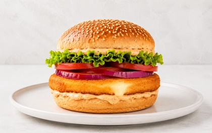 Smažený sýr burger
