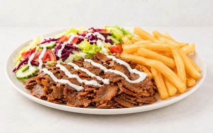 Malý Talíř Kebab s hranolky