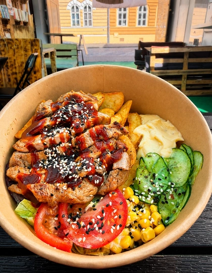 BBQ Pork Potato Bowl