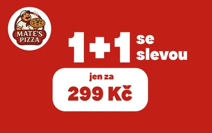 1 + 1 pizza 33 cm se slevou
