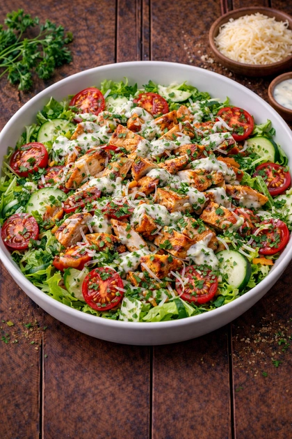 Salát s grilovaným kuřecím