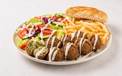 Talíř Falafel + turecký chléb